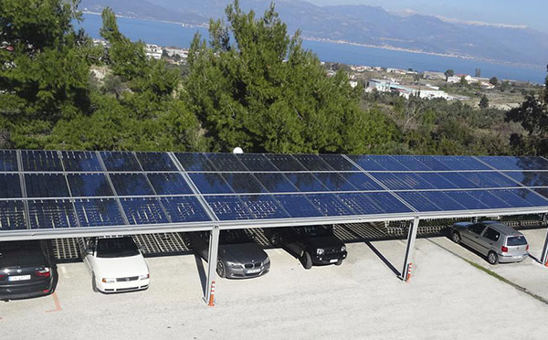 光伏防水自行車棚20kw