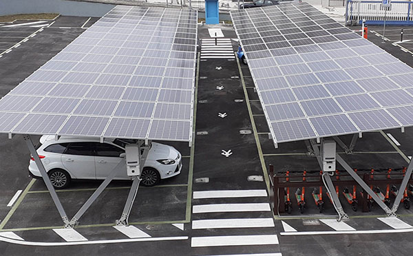 珠海發電停車場光伏車棚80千瓦