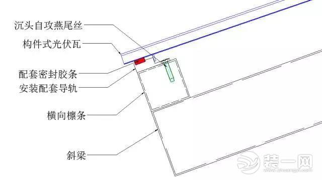 光伏瓦底部防反向滲水