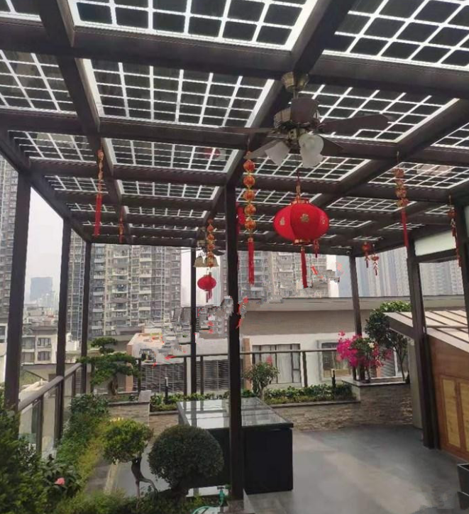 光伏板陽光房設計效果圖